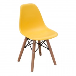 Silla Infantil Holly Base Madera Amarilla